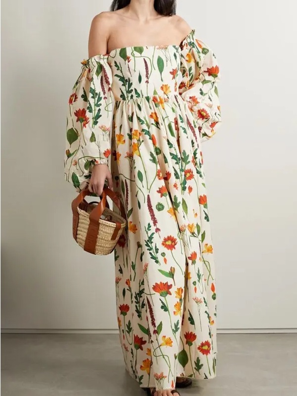 Agua by Agua Bendita Alheli Primavera Off-Shoulder Maxi Dress